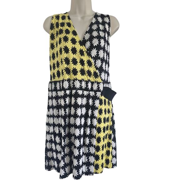 Diane Von Furstenberg Moriko V-neck Silk Mini Dress-12 Faux Wrap Retro Twee - Picture 2 of 8
